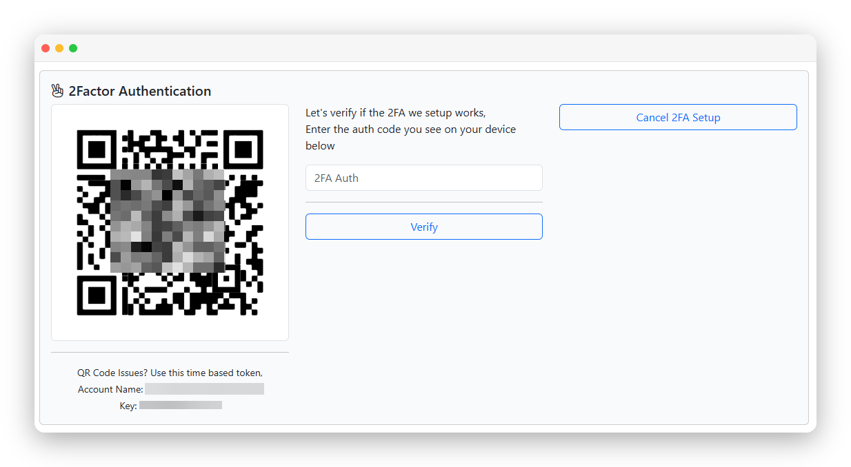CrownPanel - Enable 2FA