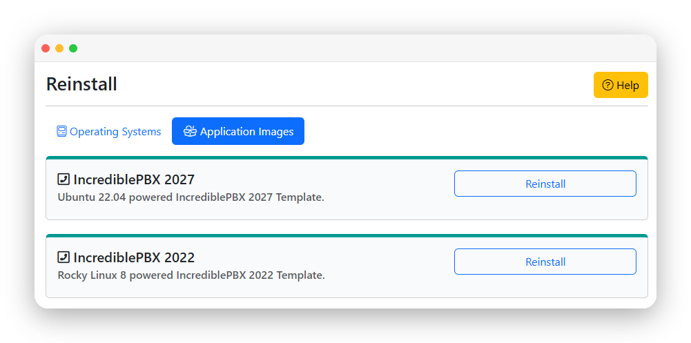 IncrediblePBX 2027 dashboard